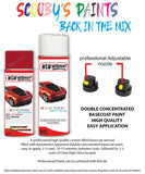 ford focus radiant red aerosol spray car paint can with clear lacquer