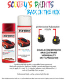 ford focus red candy aerosol spray car paint can with clear lacquer