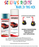 ford ka scuba blue aerosol spray car paint can with clear lacquer