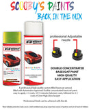 ford focus ultimate green aerosol spray car paint can with clear lacquer