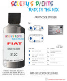 Paint For Fiat/Lancia 500 Grigio Code 312C Car Touch Up Paint