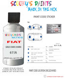 Paint For Fiat/Lancia Ducato Van Grigio Mercure Code 611A Car Touch Up Paint