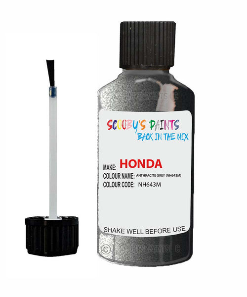 honda civic anthracite grey code nh643m touch up paint 2006 2006 Scratch Stone Chip Repair 