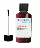 honda accord deep red code r74p 3 touch up paint 1990 1991 Scratch Stone Chip Repair