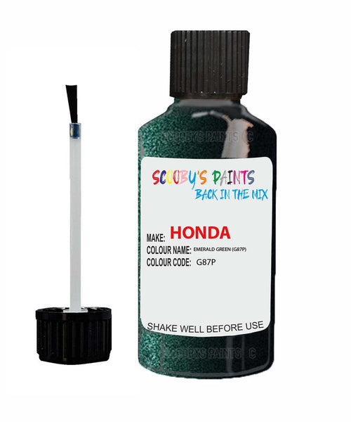 honda civic emerald green code g87p touch up paint 2002 2010 Scratch Stone Chip Repair 