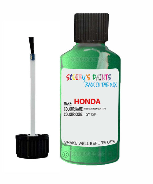 honda civic fiesta green code gy15p touch up paint 1991 1995 Scratch Stone Chip Repair 