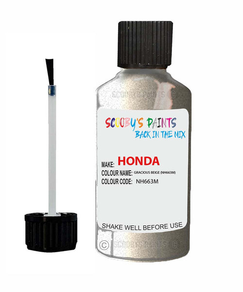 honda civic gracious beige code nh663m touch up paint 2002 2010 Scratch Stone Chip Repair 