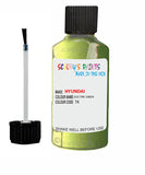 hyundai i20 electric green code tk touch up paint 2008 2012 Scratch Stone Chip Repair