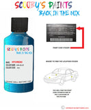hyundai tucson ara blue code r3u Scratch score repair paint 2015 2018
