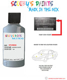 hyundai ioniq aurora silver code ts7 Scratch score repair paint 2016 2017