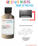 hyundai i40 echo beige code w6y Scratch score repair paint 2011 2015