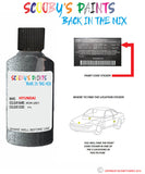 hyundai ioniq iron grey code yt3 Scratch score repair paint 2015 2019