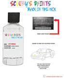 hyundai grandeur noble white code hd001 nw wt Scratch score repair paint 1998 2012