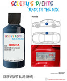 honda odyssey deep velvet blue code b89p Scratch score repair paint 1999 2002