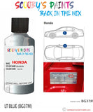 honda odyssey lt blue code bg37m Scratch score repair paint 1997 2002