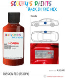 honda crv passion red code r539px Scratch score repair paint 2009 2018