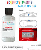 honda odyssey platinum white ii code nh883p Scratch score repair paint 2017 2018
