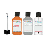 hyundai grandeur flower orange code bhy touch up paint 2009 2015 Primer undercoat anti rust protection