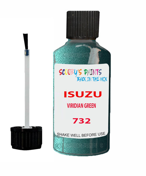 Touch Up Paint For ISUZU RODEO VIRIDIAN GREEN Code 732 Scratch Repair