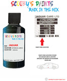 jaguar xf botanical green paint code location sticker plate hhn touch up Paint