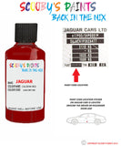 jaguar i pace caldera red paint code location sticker plate 2206 touch up Paint