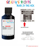 jaguar xe celestial black paint code location sticker plate 2062 touch up Paint