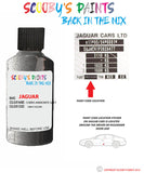 jaguar xj corris ammonite grey paint code location sticker plate 2136 touch up Paint
