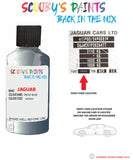 jaguar xf frost blue paint code location sticker plate jjz touch up Paint