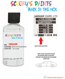 jaguar f type indus fuji polaris white paint code location sticker plate 2135 touch up Paint