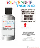 jaguar f type indus rhodium silver paint code location sticker plate 2130 touch up Paint