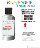 jaguar xf liquid silver paint code location sticker plate mee touch up Paint