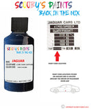 jaguar xe loire dark sapphire paint code location sticker plate 2149 touch up Paint