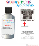 jaguar xe osmium paint code location sticker plate 2151 touch up Paint