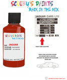 jaguar i pace photon red paint code location sticker plate 2271 touch up Paint