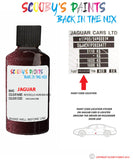 jaguar xf rossello aurora red paint code location sticker plate 2205 touch up Paint