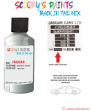 jaguar xj seafrost silver paint code location sticker plate mdv touch up Paint