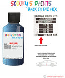 jaguar xj ultraviolet blue paint code location sticker plate jjf touch up Paint