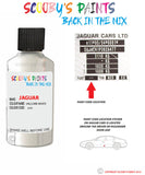 jaguar f type valloire white paint code location sticker plate 2233 touch up Paint