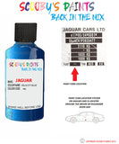 jaguar f type velocity blue paint code location sticker plate 1bq touch up Paint
