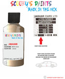 jaguar xf white gold paint code location sticker plate sdt touch up Paint