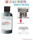 jaguar f type windward gray paint code location sticker plate 2287 touch up Paint