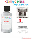 jaguar xj yulong glacier white paint code location sticker plate 2201 touch up Paint