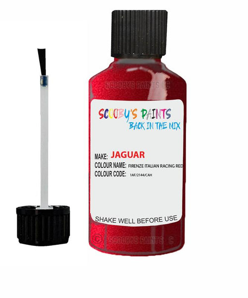 jaguar xf firenze italian racing red code 2144 touch up paint 2012 2021 Scratch Stone Chip Repair 