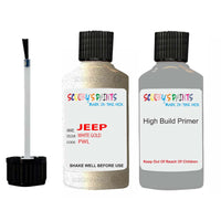 jeep cherokee white gold pwl touch up paint 2010 2021