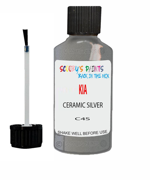 Paint For KIA stinger CERAMIC SILVER Code C4S Touch up Scratch Repair Pen