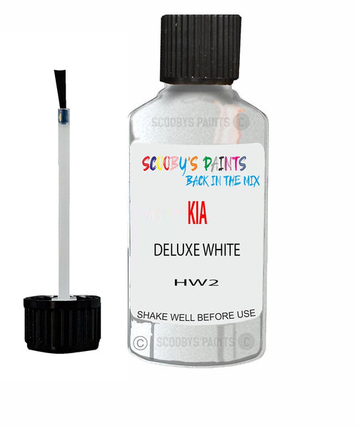 Paint For KIA pro ceed DELUXE WHITE Code HW2 Touch up Scratch Repair Pen