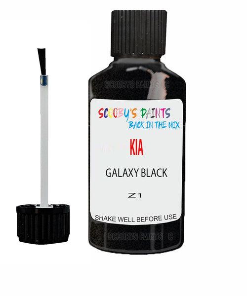 Paint For KIA picanto GALAXY BLACK Code Z1 Touch up Scratch Repair Pen
