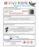 land rover freelander giverny green colour data instructions hzb 734 touch up Paint