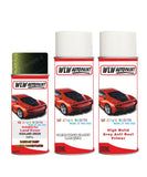 land rover defender highland green aerosol spray car paint can with clear lacquer hpg 639
