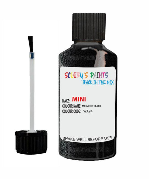 mini cooper s clubman midnight black code wa94 touch up paint 2008 2020 Scratch Stone Chip Repair 